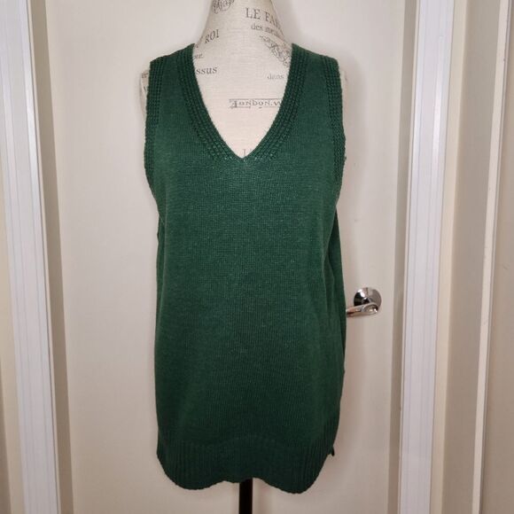 90s Keyhole Knit Sweater Vest - Picture 1 of 11